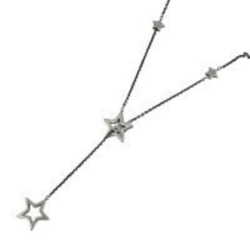 Tiffany Co Star Lariat Necklace Sterling Silver